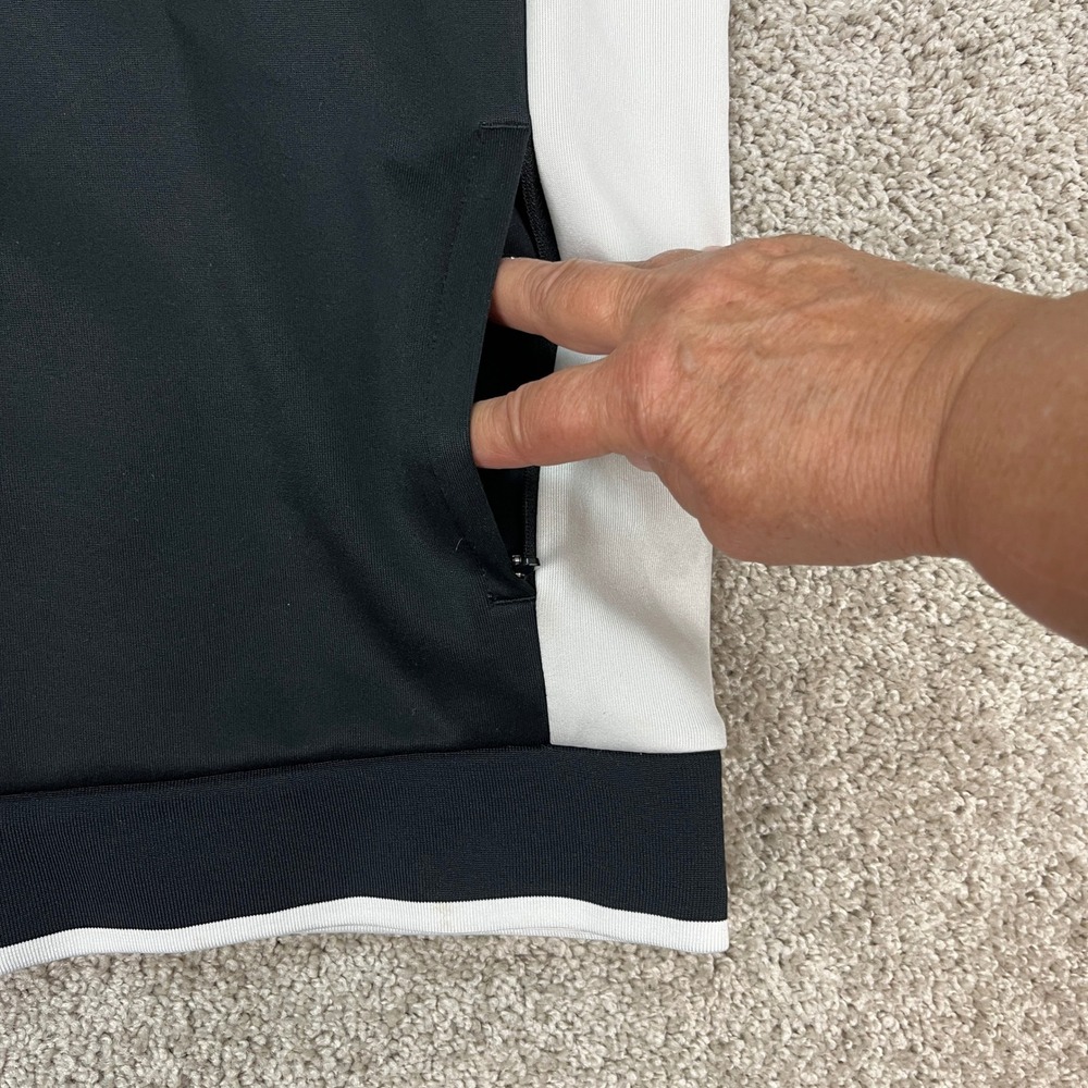 Nike Jacket Mens XL Black Gray White Colorblock Full Zip Track Sportswear STAIN - Picture 9 of 15